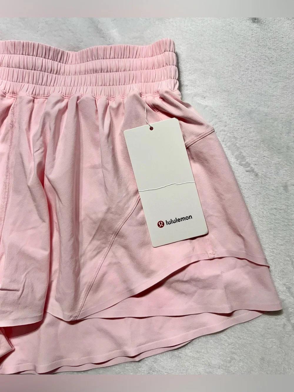 lululemon Women's Pink Shake It Out High-Rise Running Shorts - Picture 1 of 7